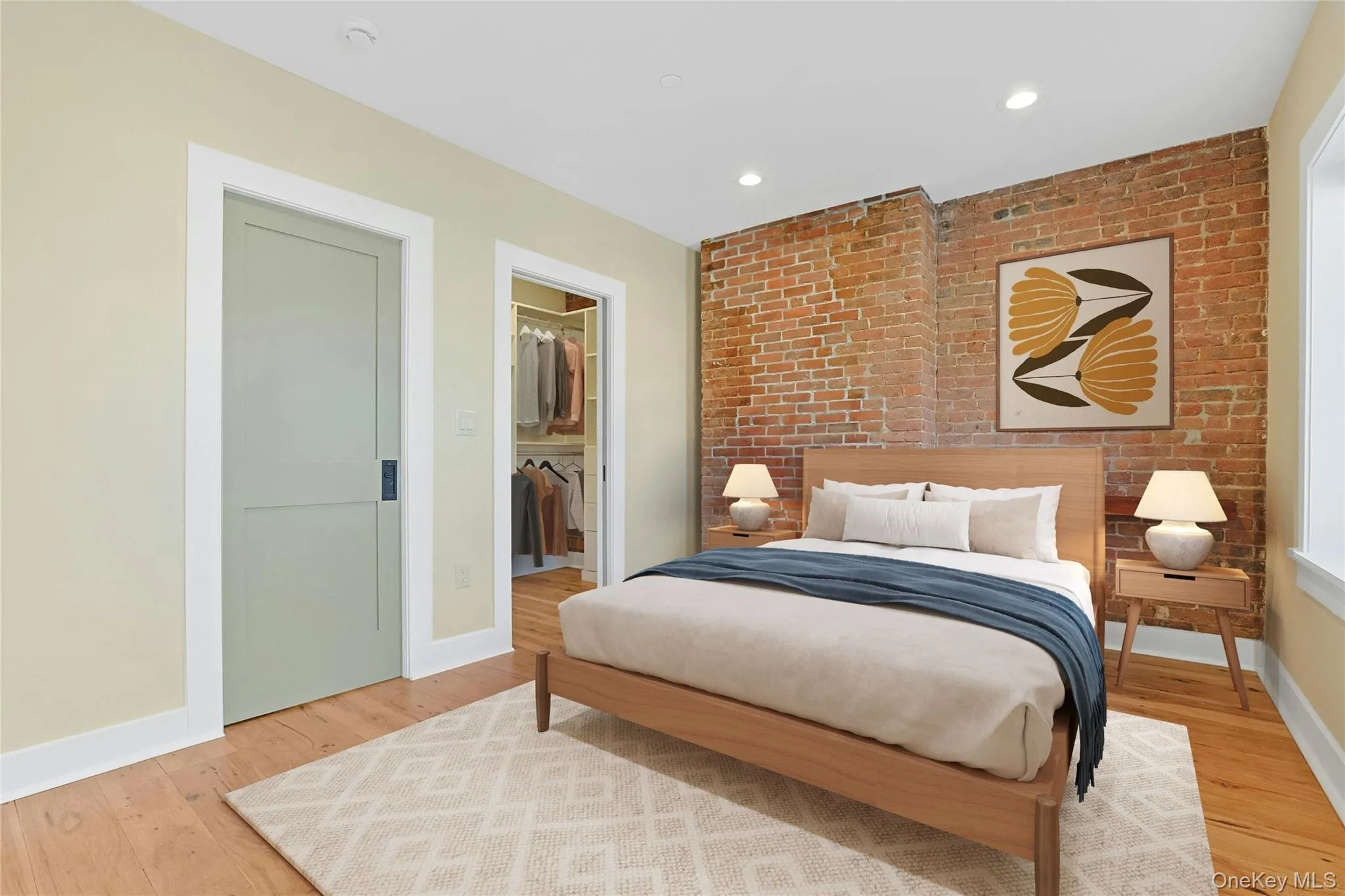 Virtually Staged bedroom and walk-in closet. Virtually Staged bedroom and walk-in closet.