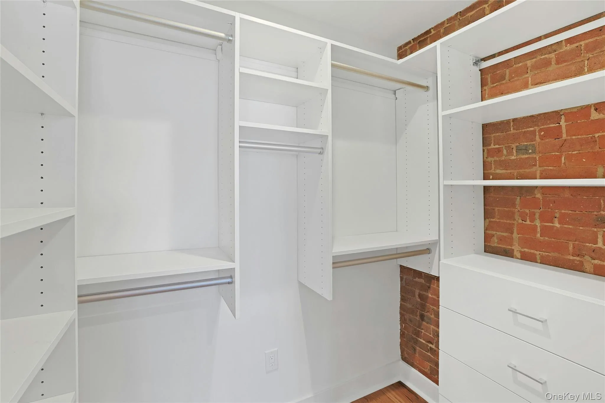 Large walk-in closet offers amazing storage. Large walk-in closet offers amazing storage.