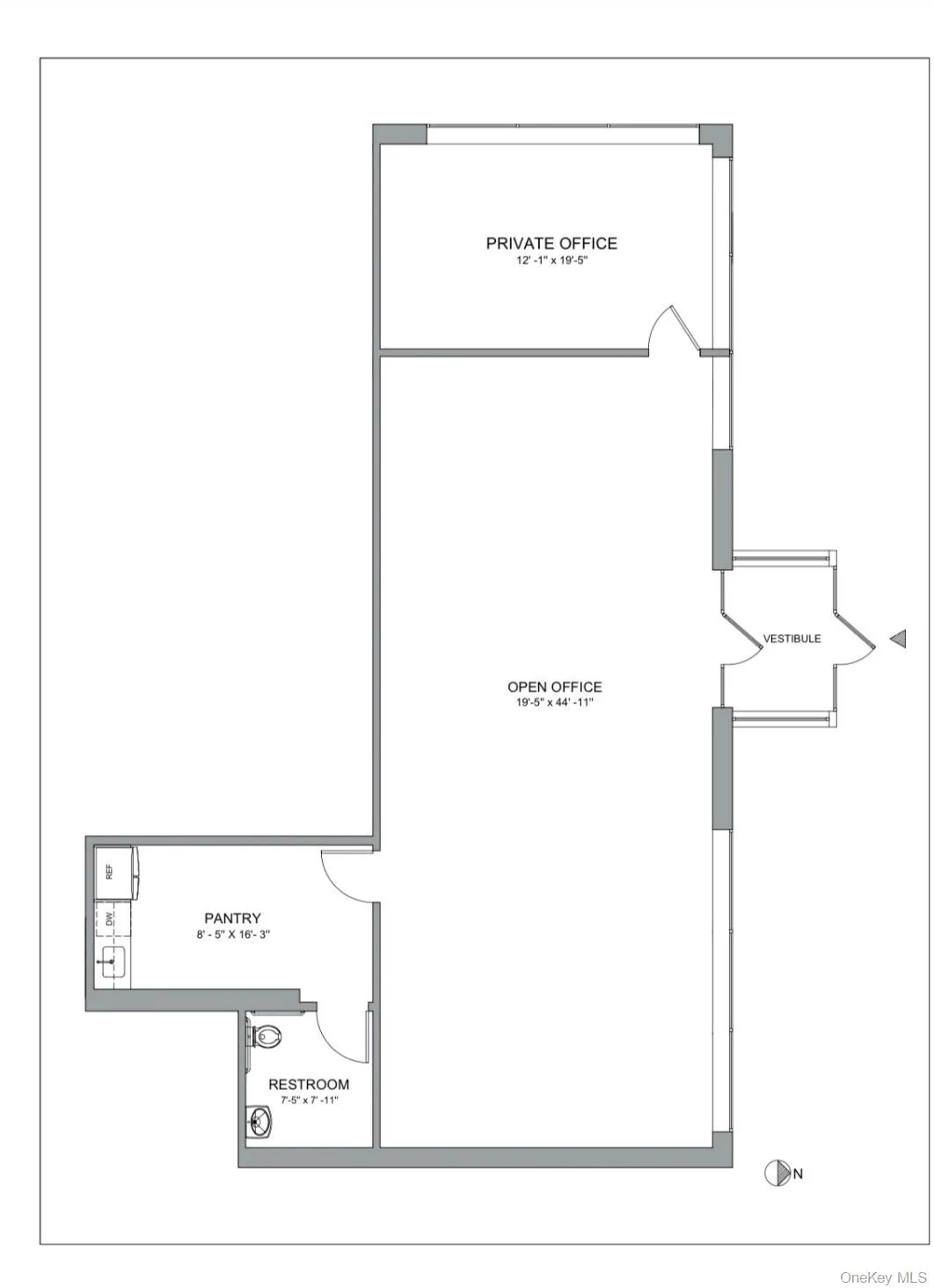 Floor plan of entire area to lease. Floor plan of entire area to lease.