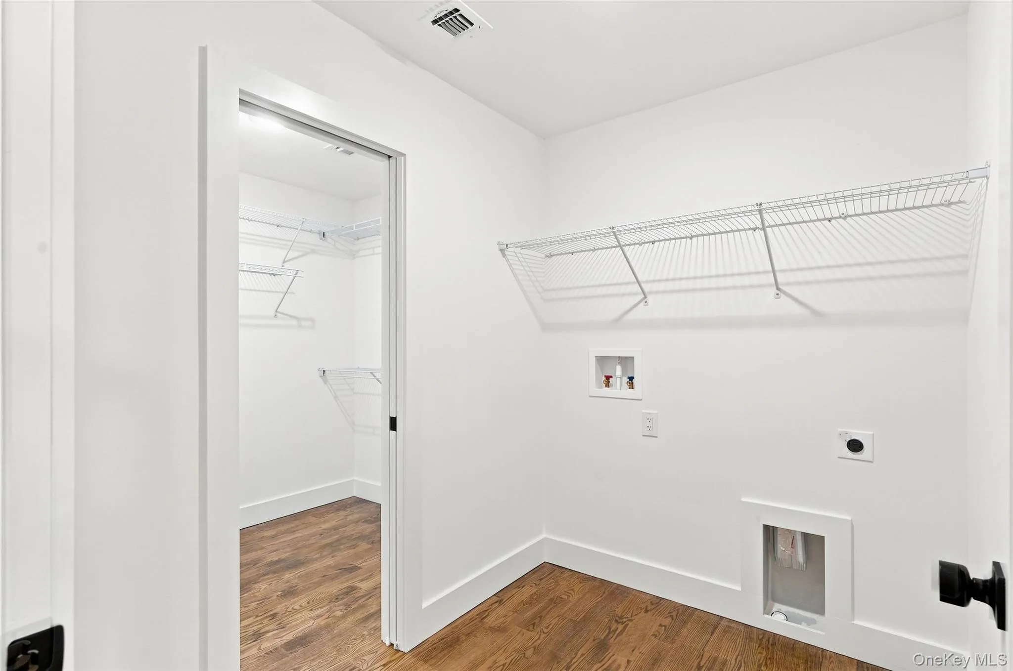 Located off primary closet Located off primary closet