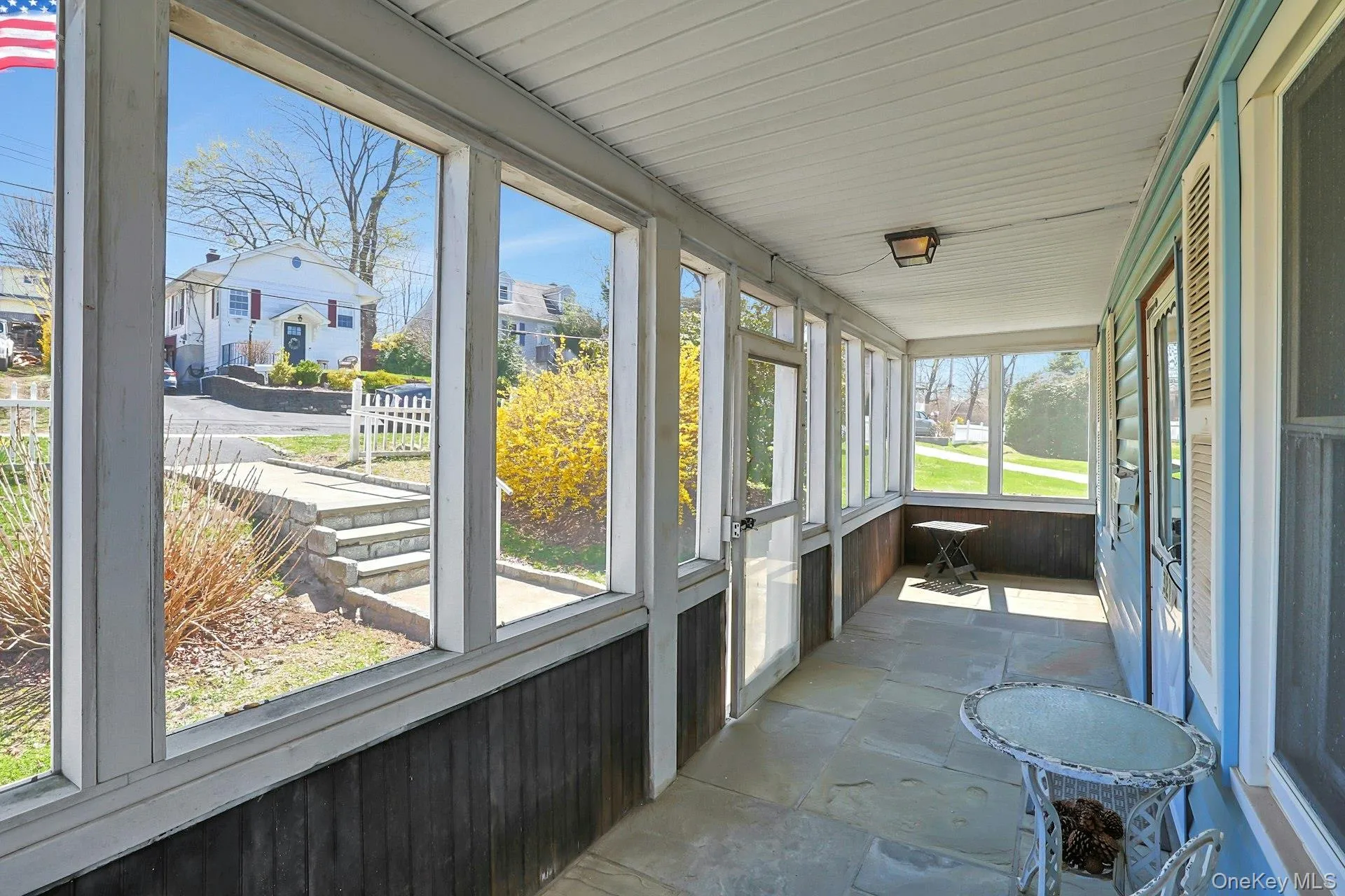 Enclosed front porch Enclosed front porch