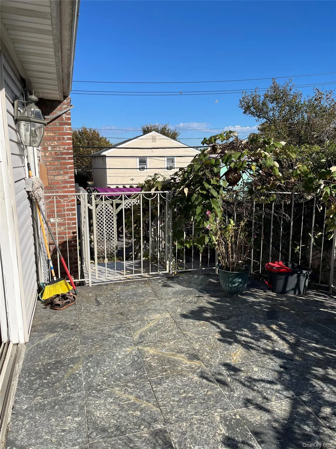 Patio / terrace with a gate Patio / terrace with a gate