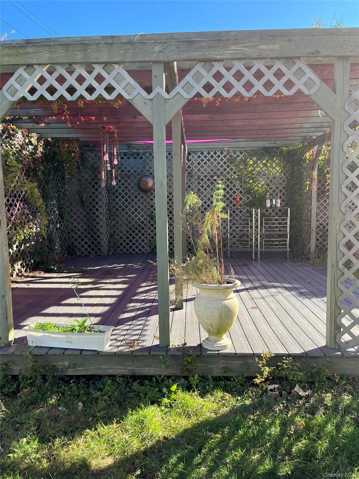 View of wooden terrace View of wooden terrace