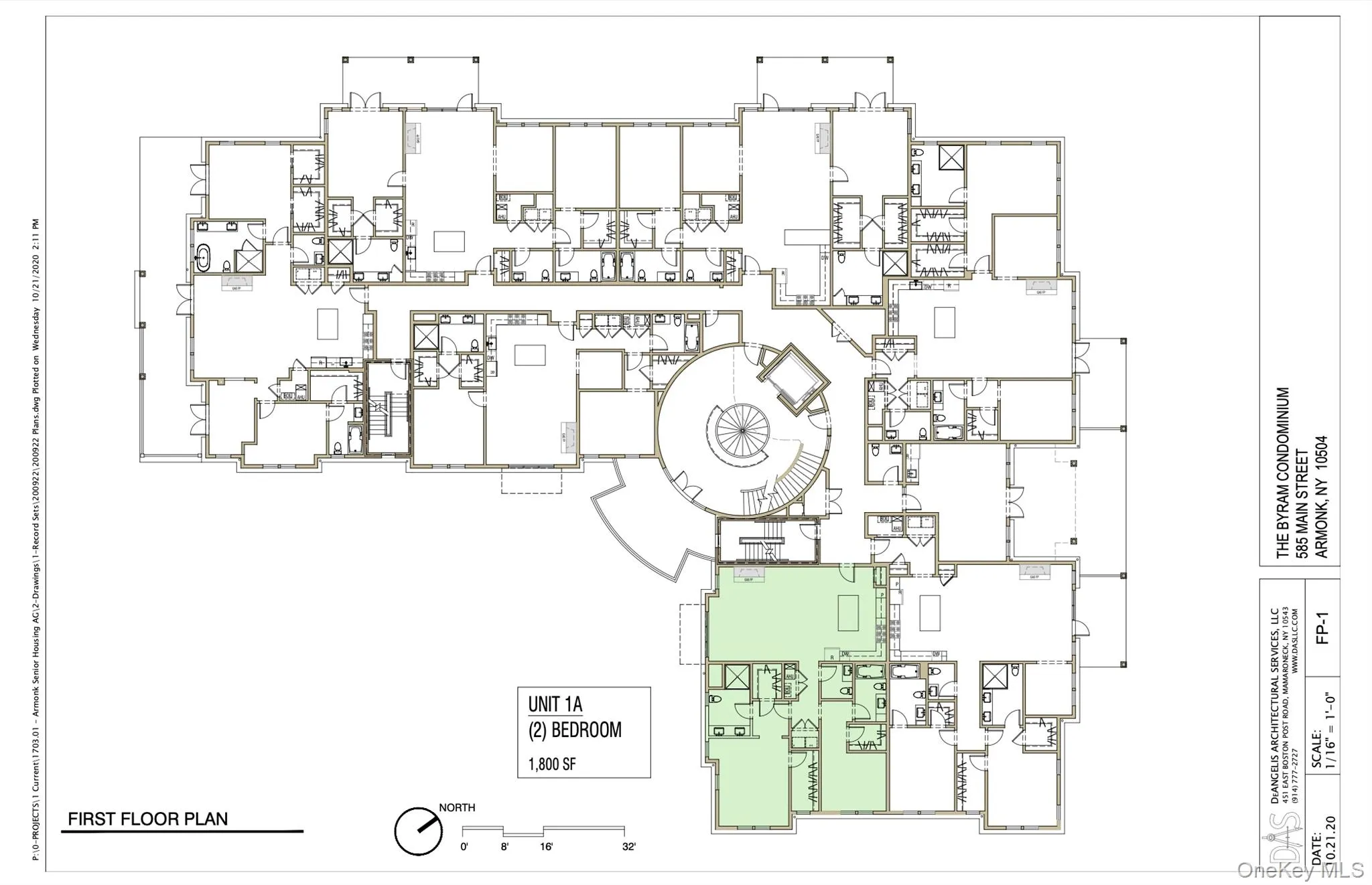 LOCATION OF APARTMENT 1A ON ENTIRE FIRST FLOOR LOCATION OF APARTMENT 1A ON ENTIRE FIRST FLOOR