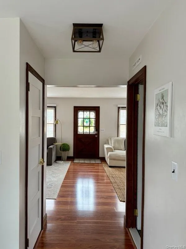 Entrance foyer with wood finished floors Entrance foyer with wood finished floors