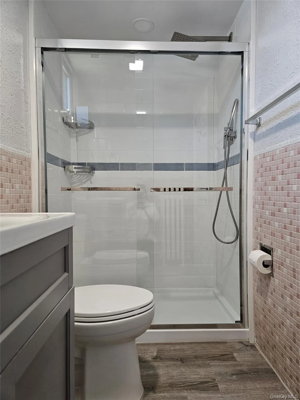 Brand new full bath with vanity, medicine cabinet, new glass, rainfall shower head Brand new full bath with vanity, medicine cabinet, new glass, rainfall shower head