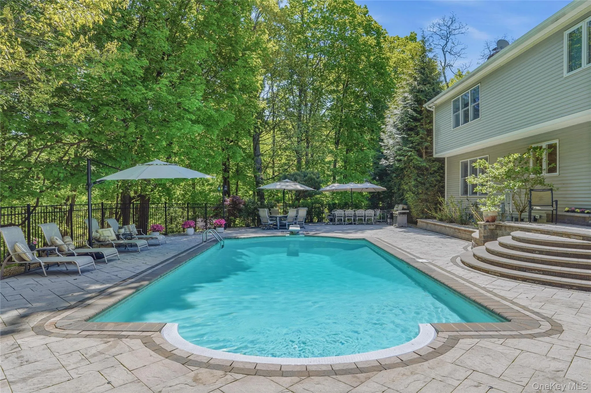 18 x 36 heated pool, 4" to 8.5" at diving end. 18 x 36 heated pool, 4" to 8.5" at diving end.