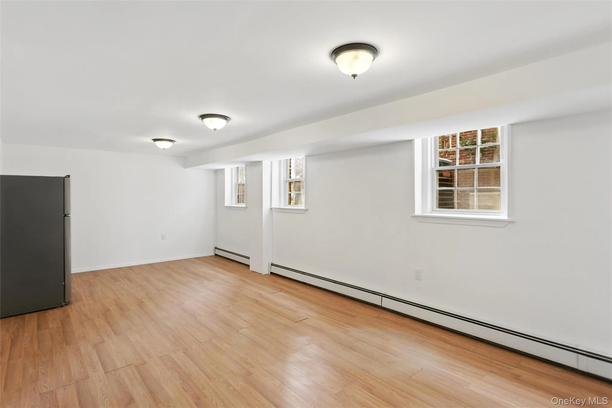 This room features light wood-style flooring, white walls, and multiple windows providing natural light This room features light wood-style flooring, white walls, and multiple windows providing natural light