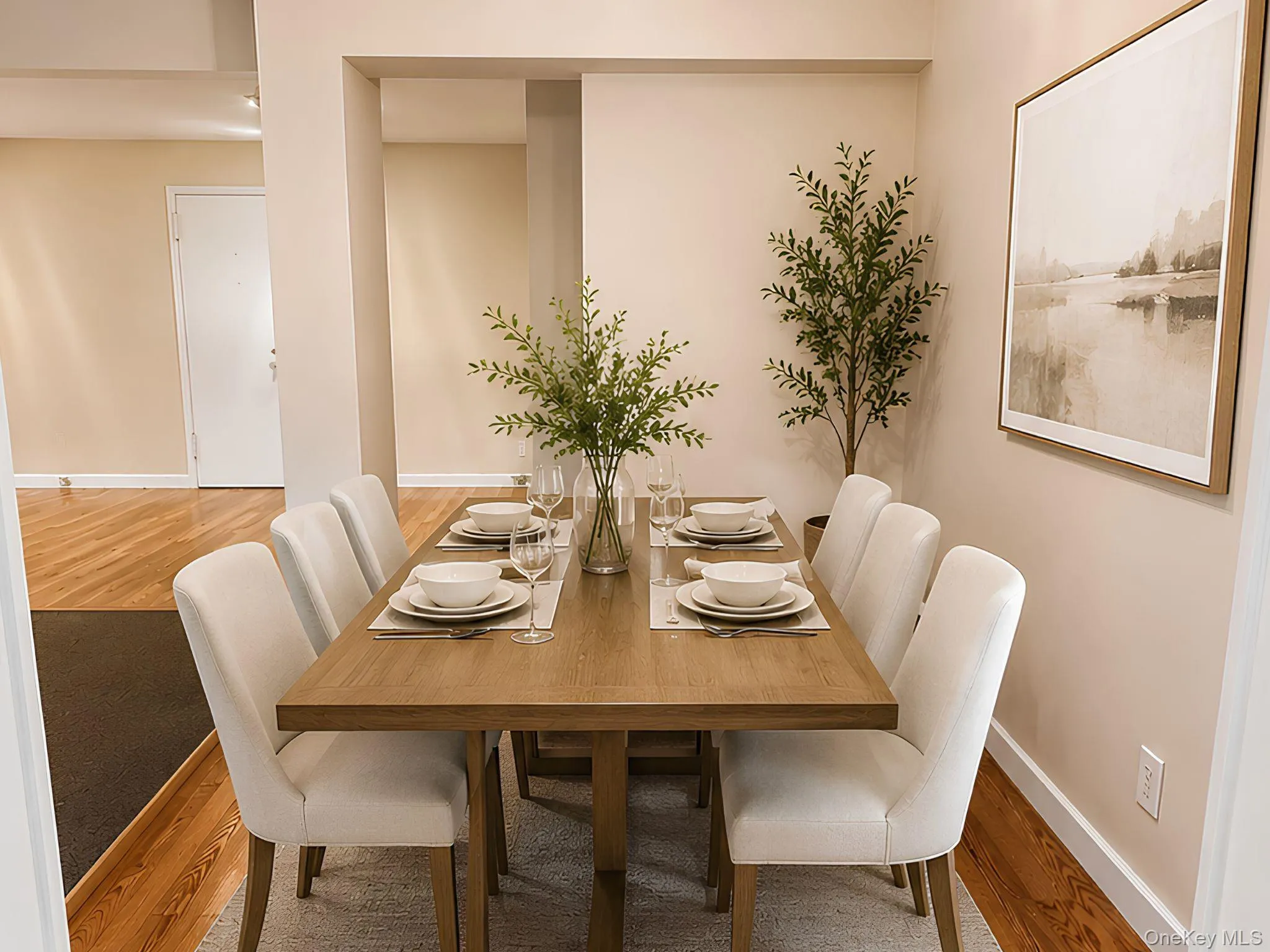 Virtually Staged Dining Area Virtually Staged Dining Area