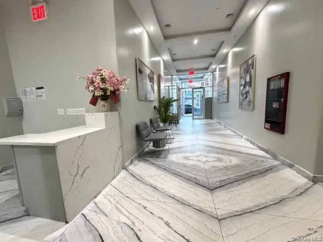 Corridor with a tray ceiling Corridor with a tray ceiling