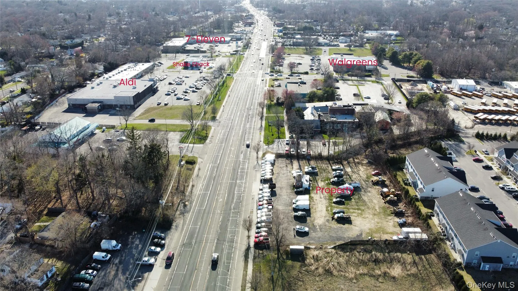 Drone view facing west Drone view facing west