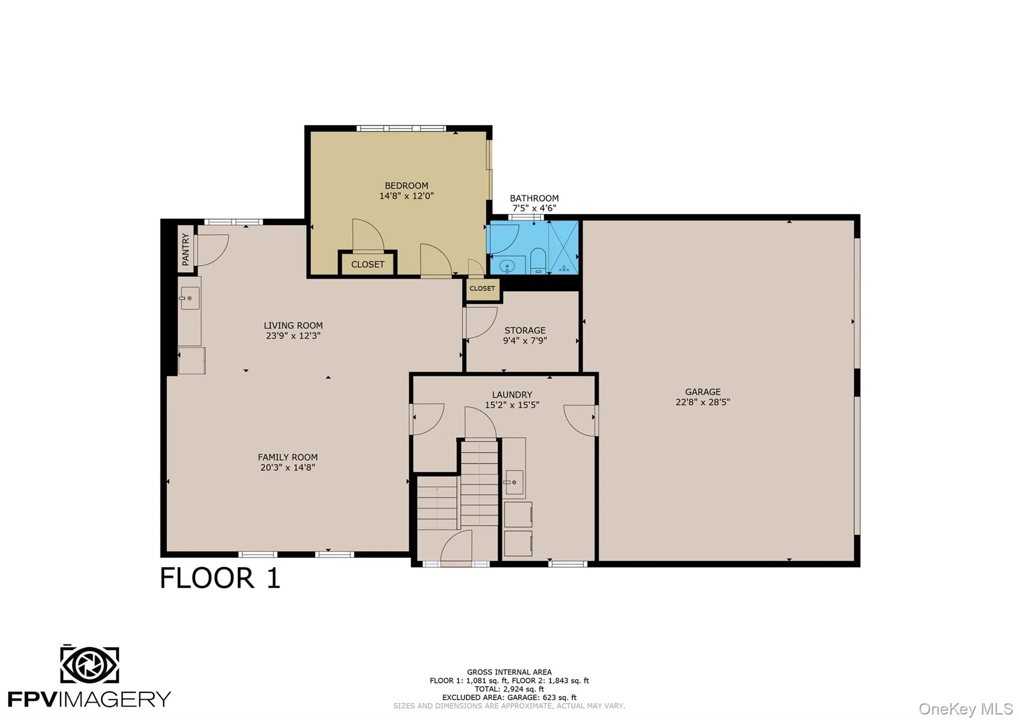 Lower level floor plan Lower level floor plan