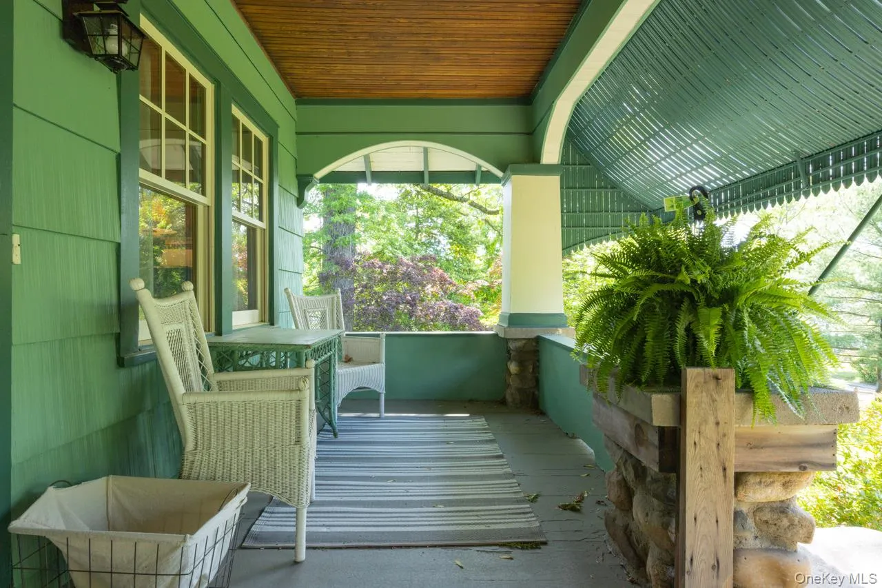 Covered front porch Covered front porch