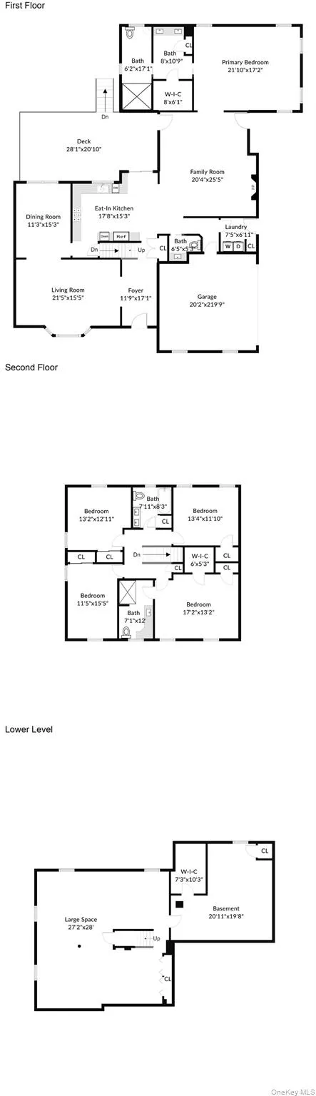 Floorplan of all levels Floorplan of all levels