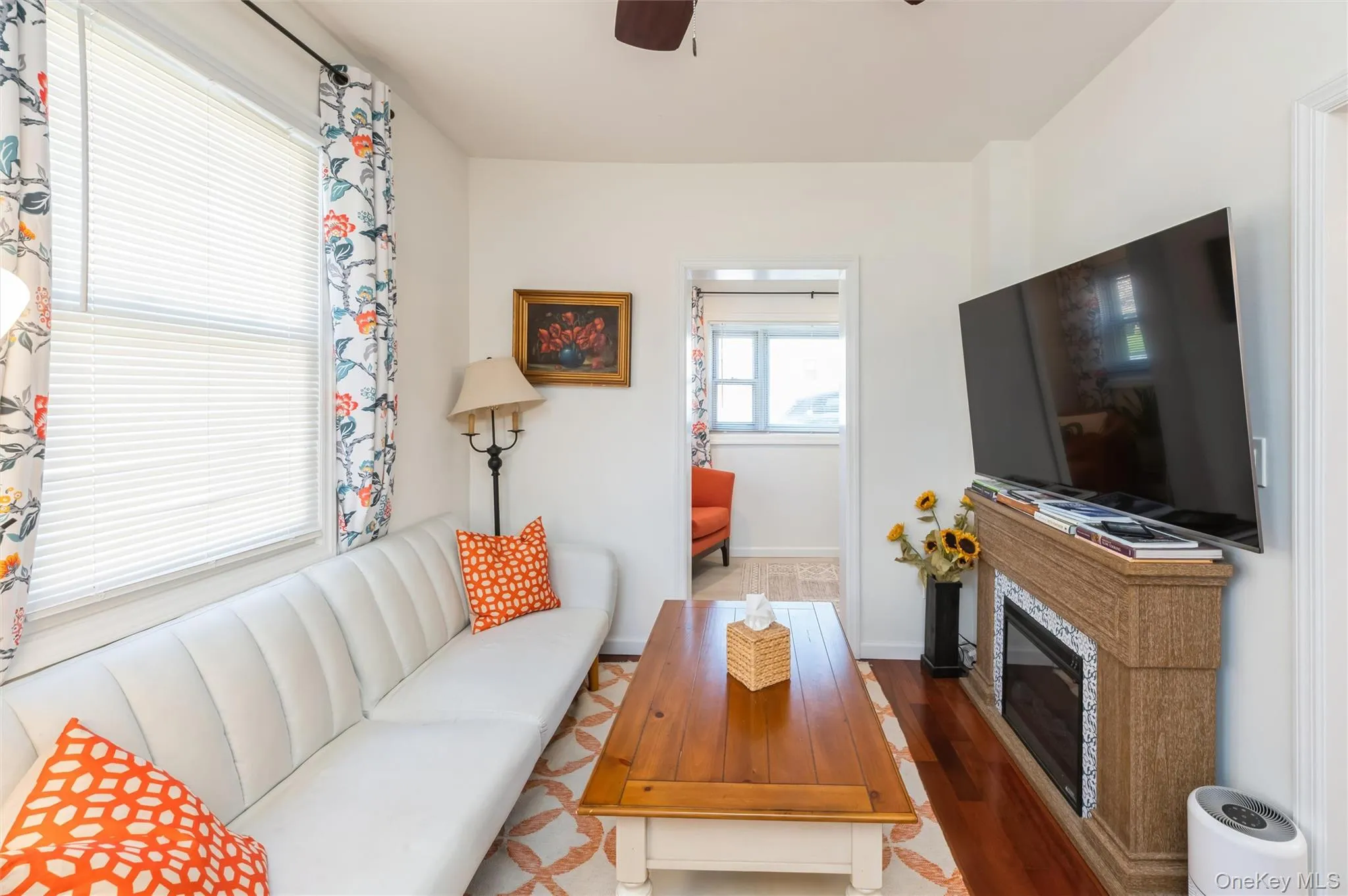 Living Room / Portable Fireplace Is Not Included With Home Living Room / Portable Fireplace Is Not Included With Home