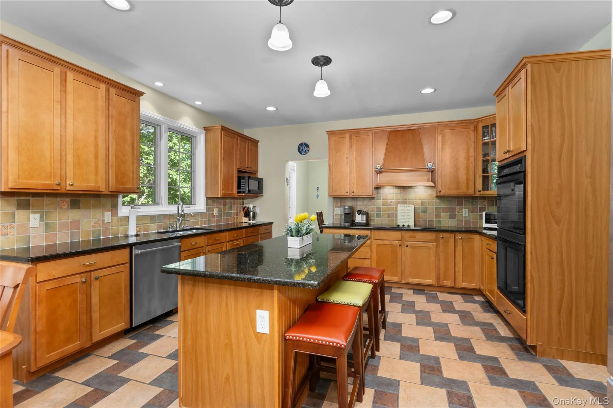 Large kitchen with lots of storage with counter height island Large kitchen with lots of storage with counter height island