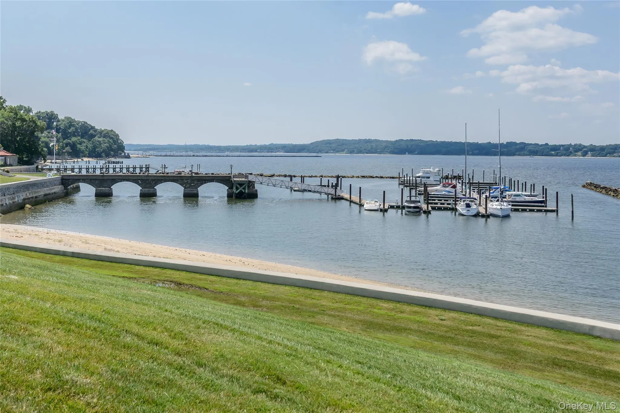 Private beach frontage with multiple boat slips Private beach frontage with multiple boat slips