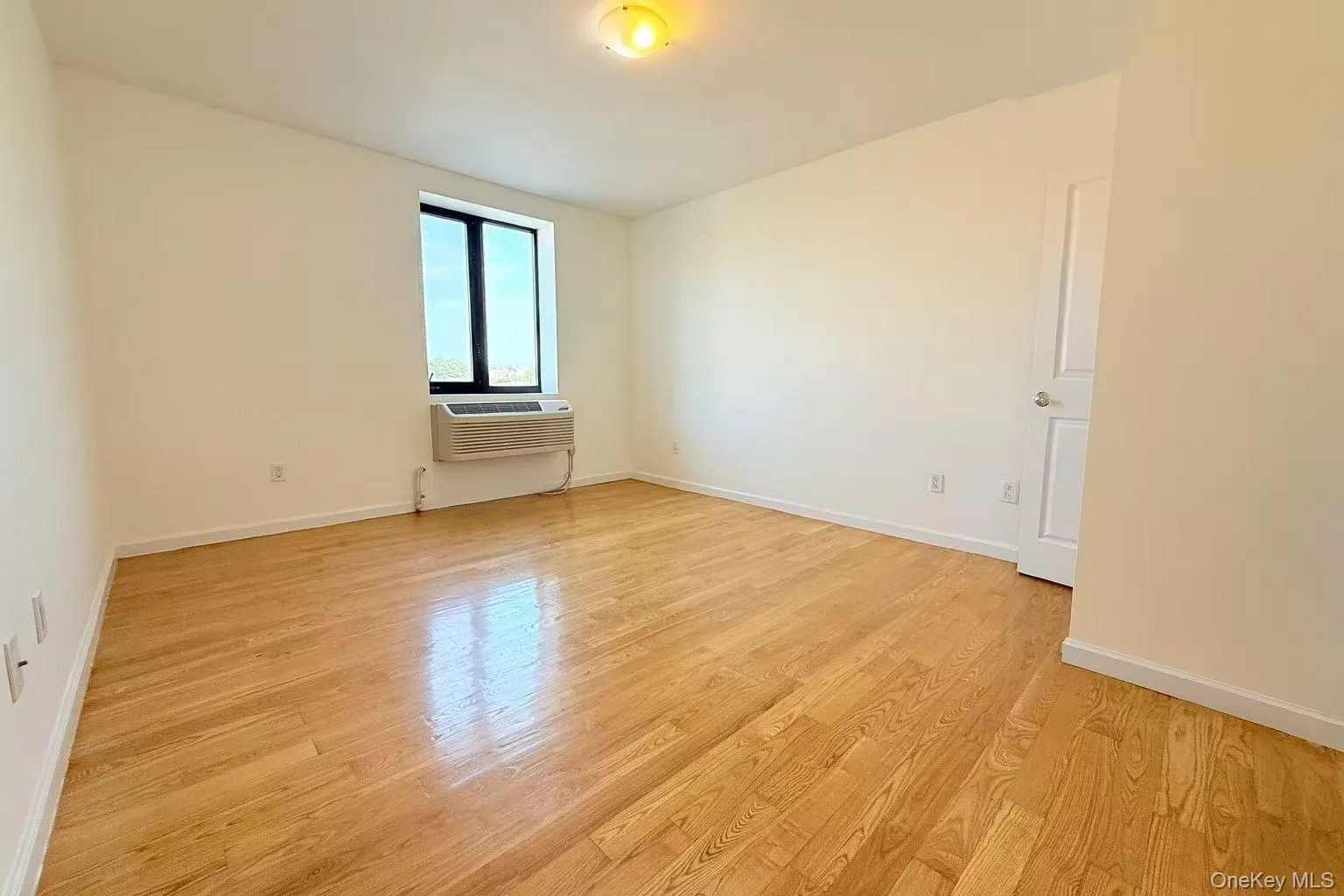 Empty room featuring light wood finished floors Empty room featuring light wood finished floors