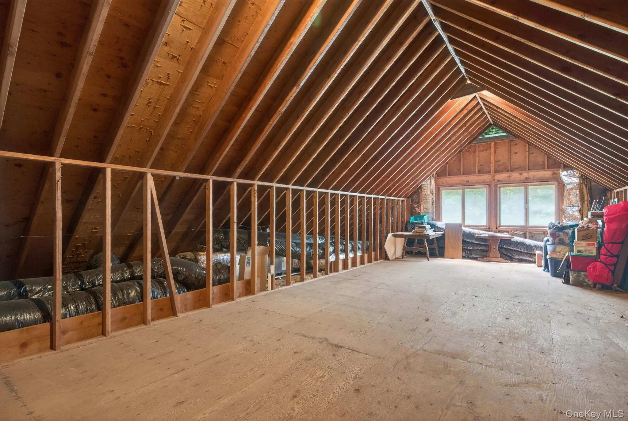 Walk-in attic with skylight rough-ins already in place Walk-in attic with skylight rough-ins already in place