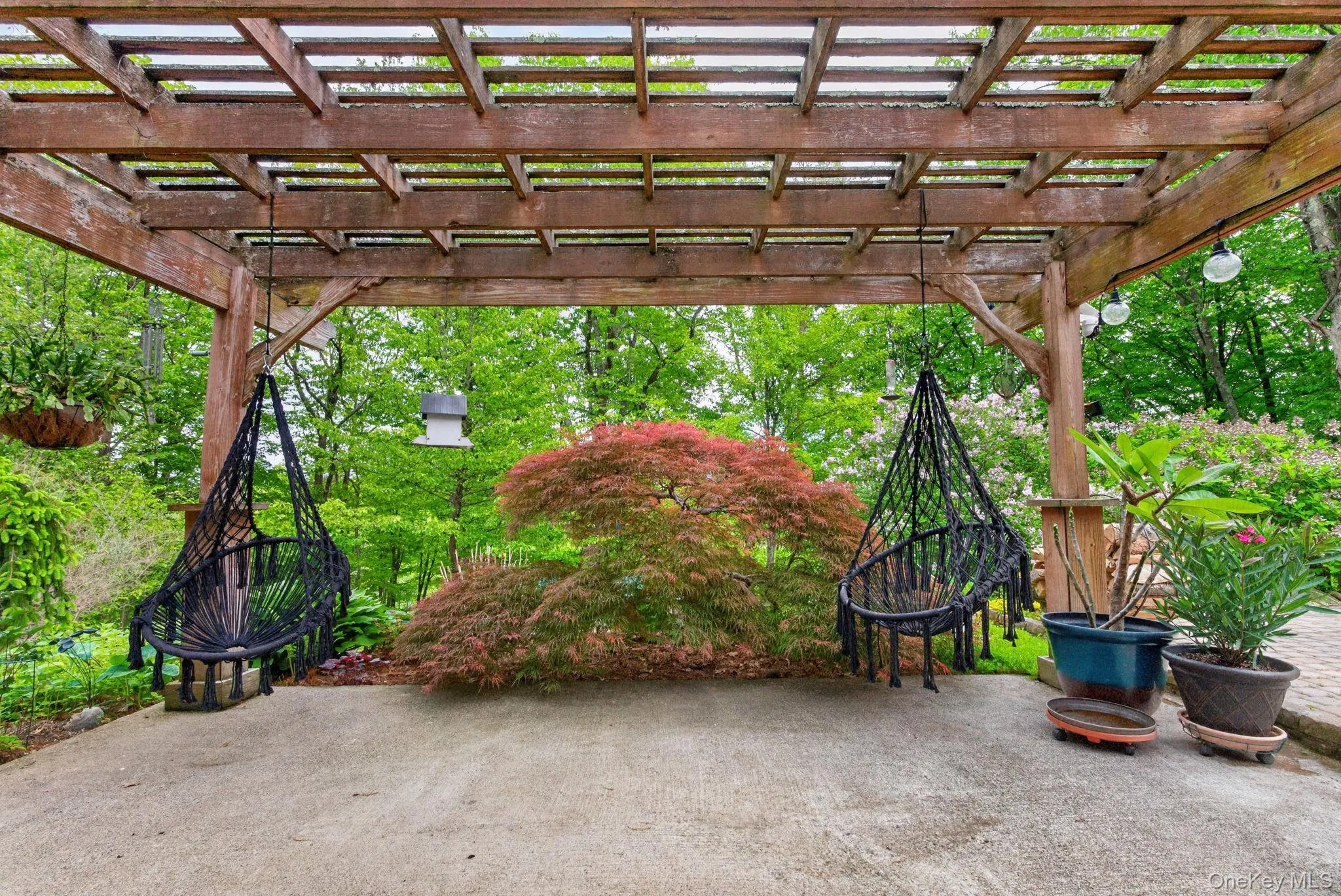 Pergola hand-built by owner Pergola hand-built by owner