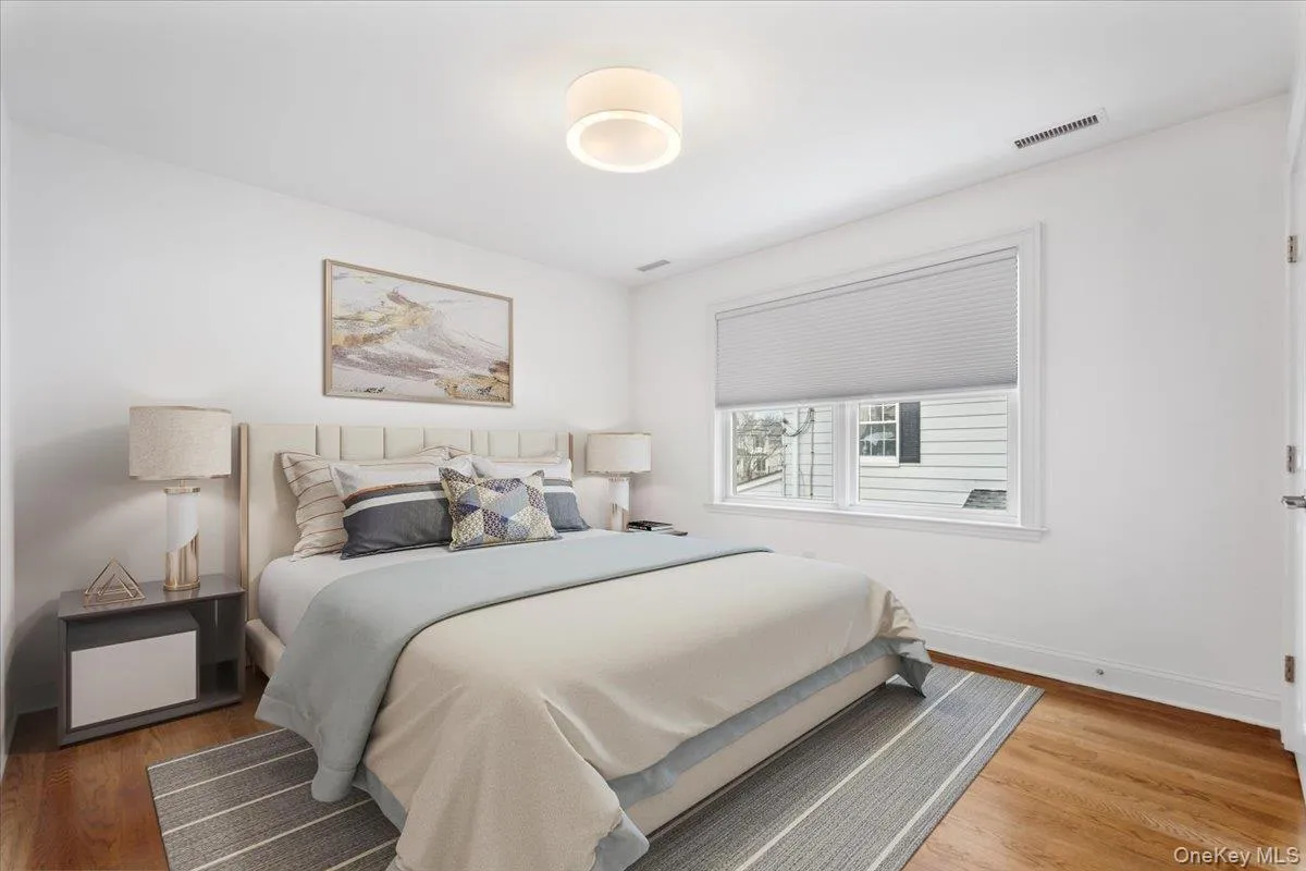 Second floor bedroom, virtually staged. Second floor bedroom, virtually staged.