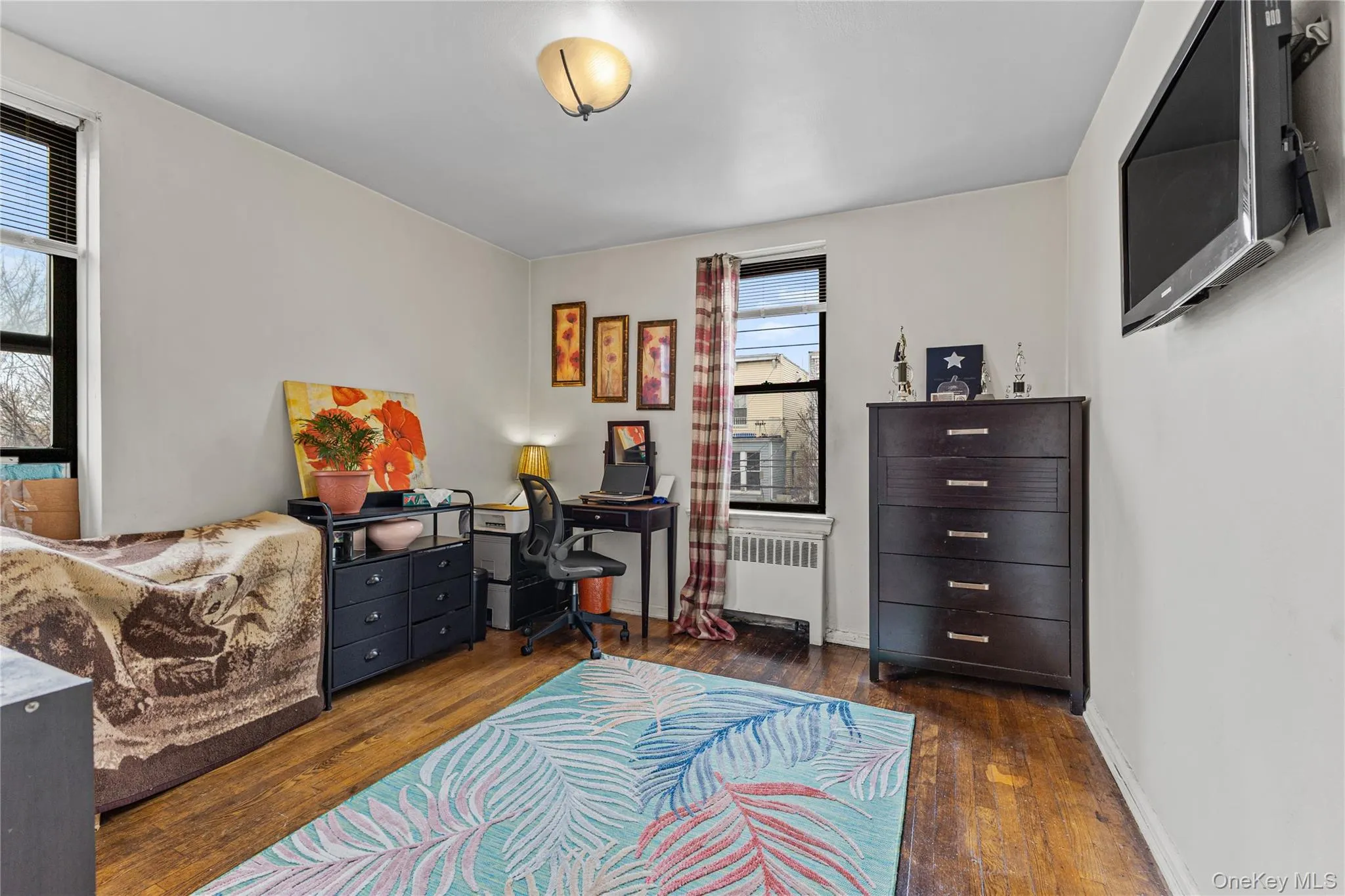 The second bedroom will also fit a queen or two twin beds with . . . The second bedroom will also fit a queen or two twin beds with . . .
