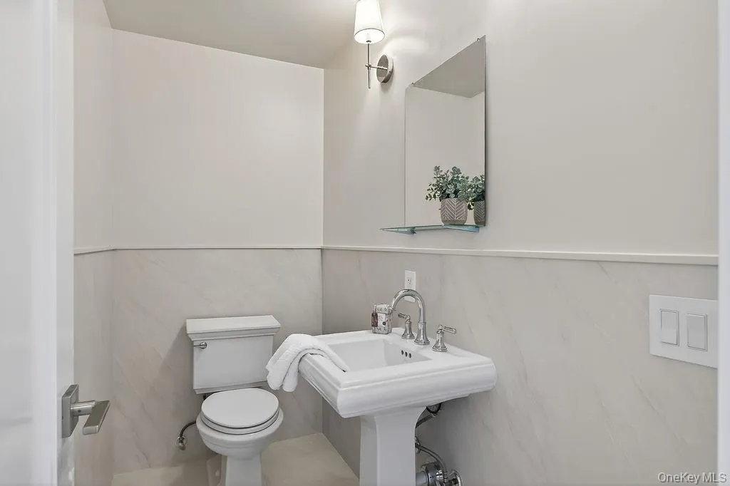 First floor powder room. First floor powder room.