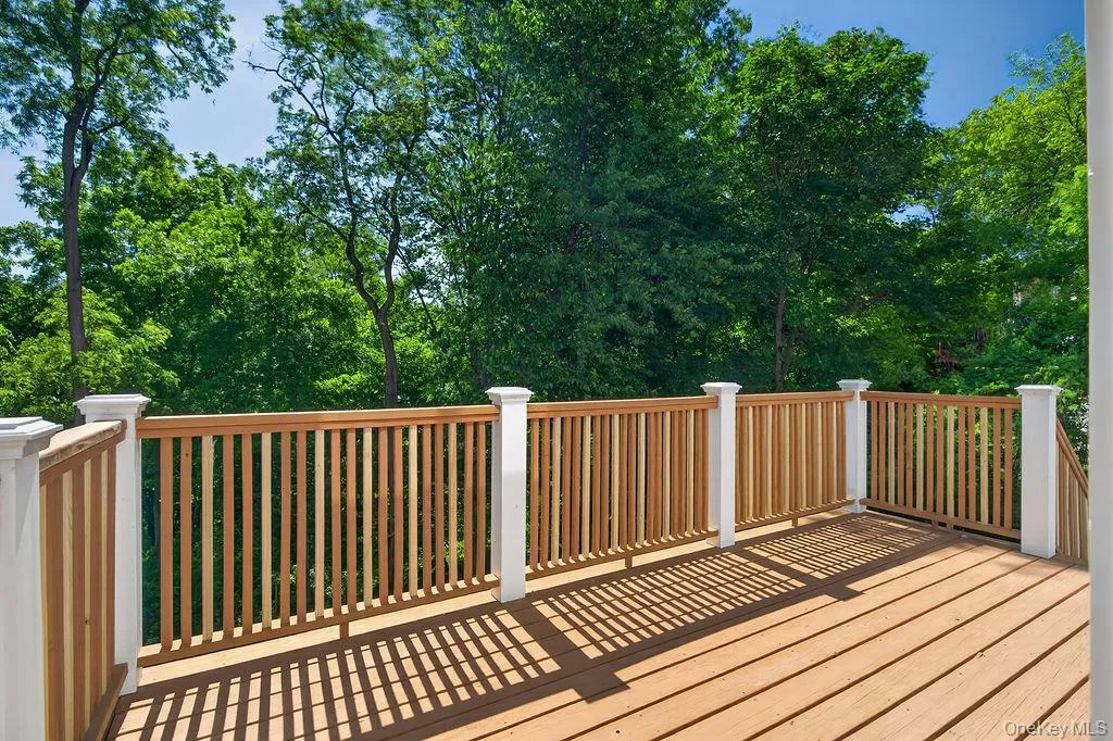 New deck with access from lower level. Great views on all sides! New deck with access from lower level. Great views on all sides!