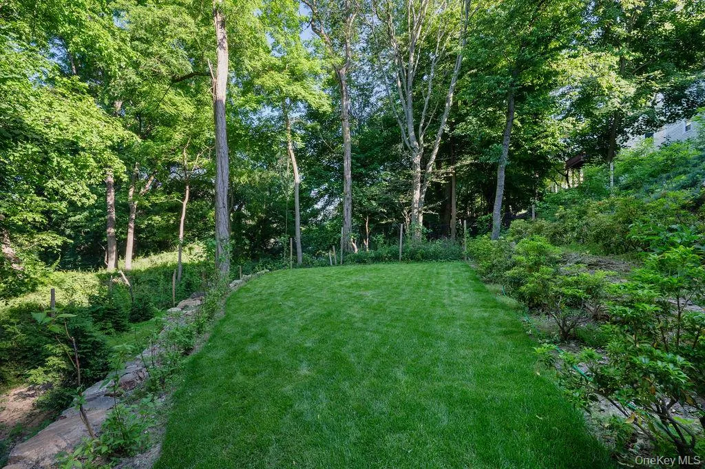 Newly sodded and landscaped back yard. Newly sodded and landscaped back yard.