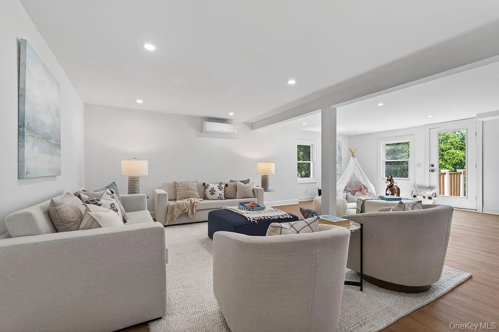 Open space in lower level makes the perfect family room/play space. Open space in lower level makes the perfect family room/play space.