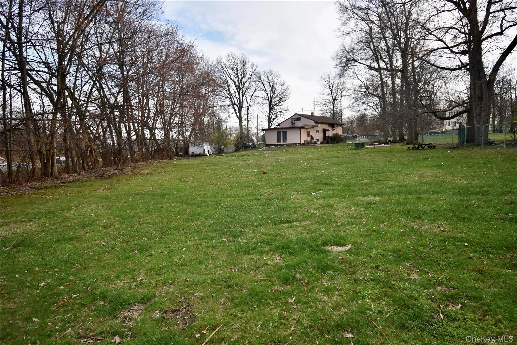 Far end of expansive yard Far end of expansive yard