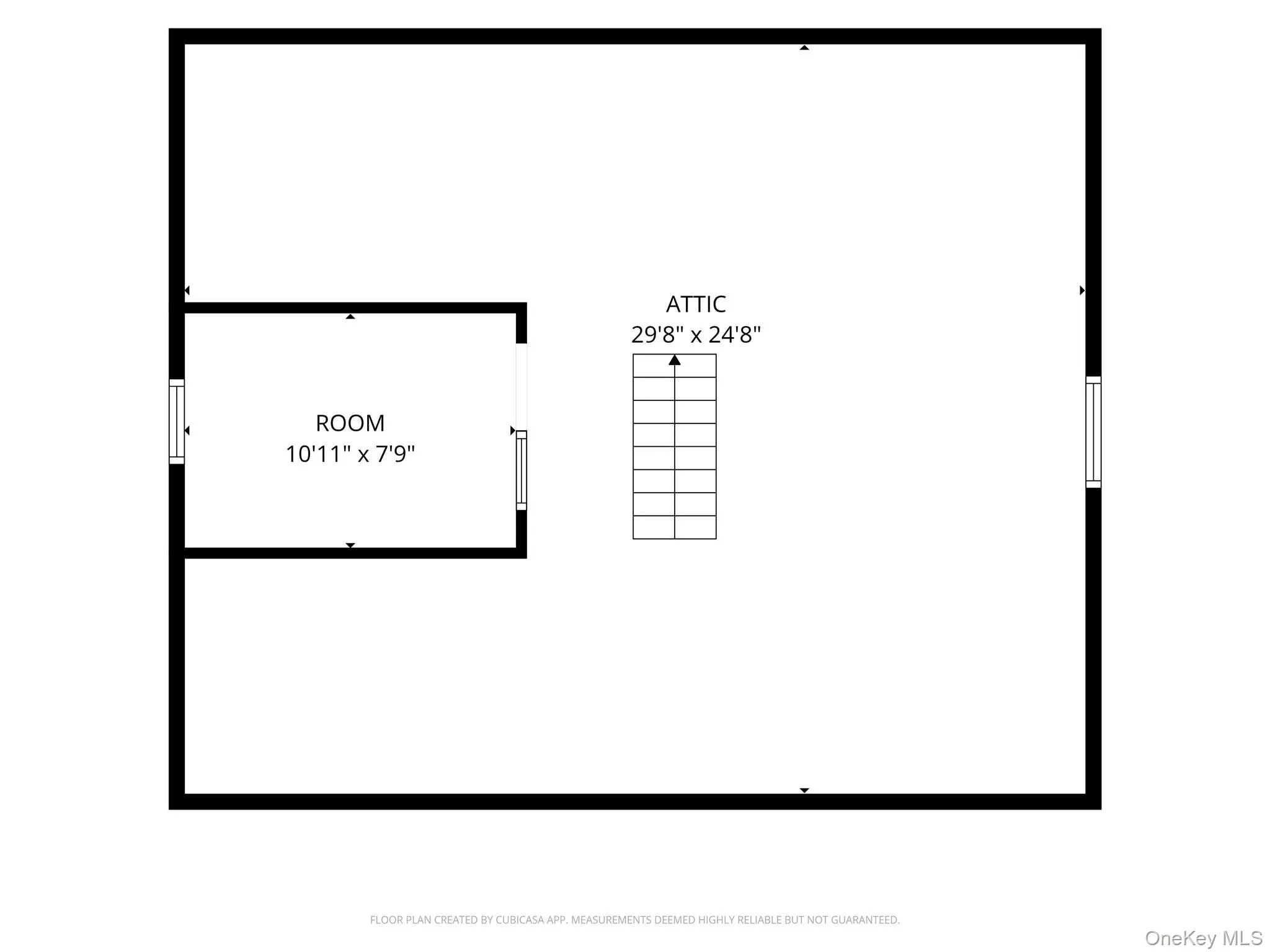 Walk up attic offers lots of possibilities Walk up attic offers lots of possibilities
