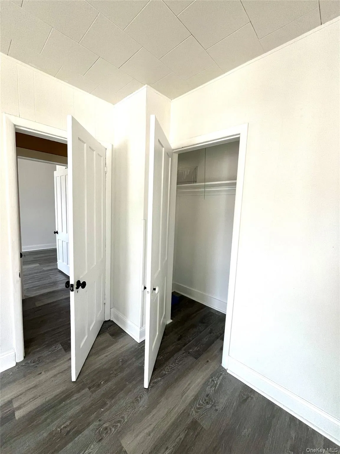 First bedroom and closet First bedroom and closet