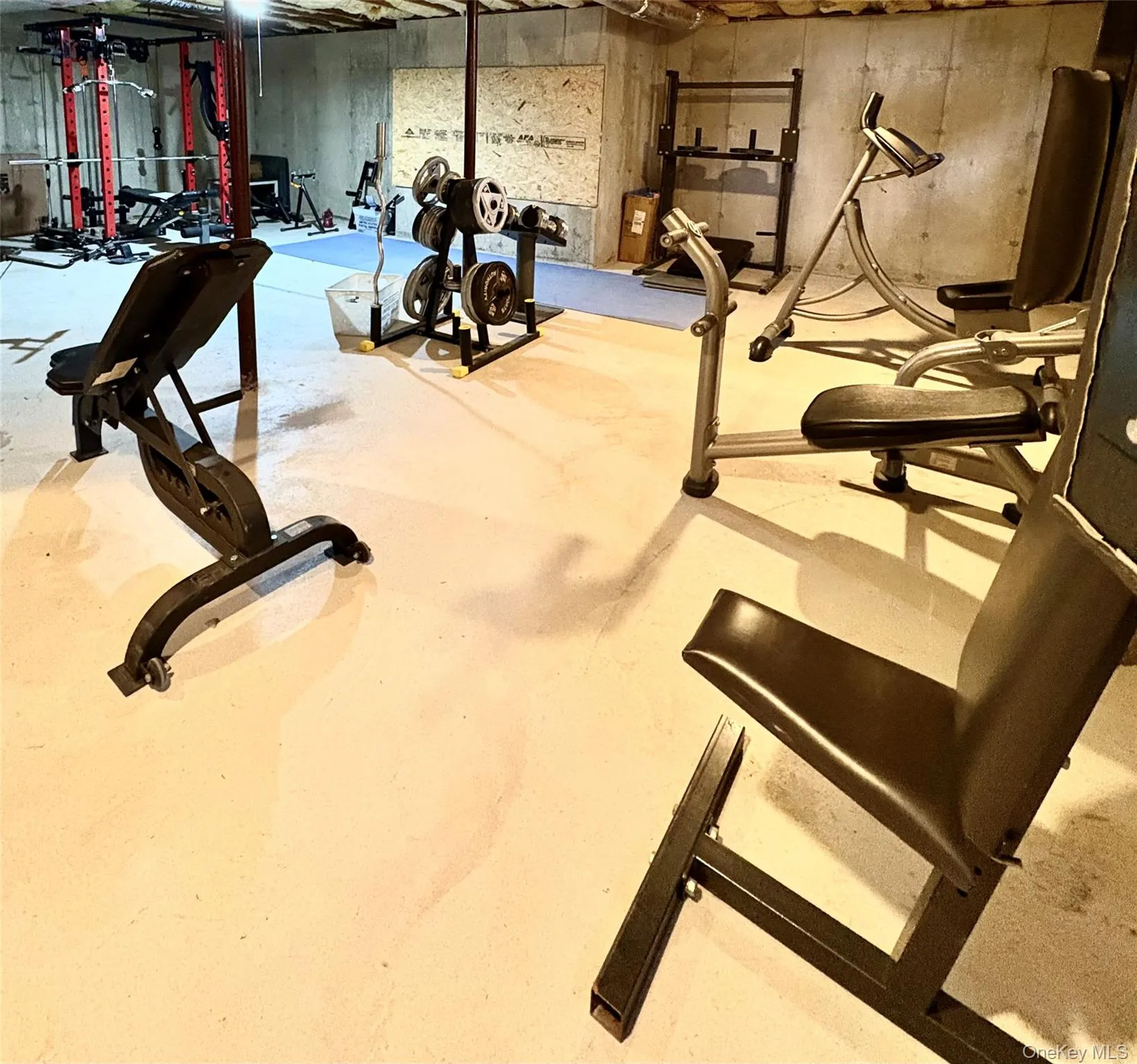 Gym equipment that may be included in the sale. Gym equipment that may be included in the sale.