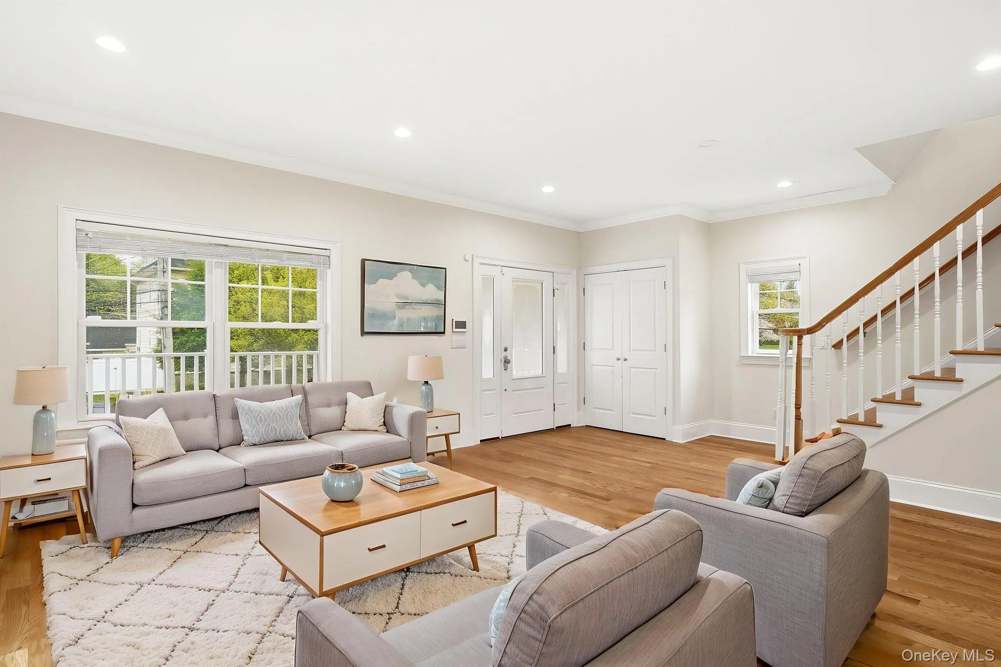 Living room virtually staged Living room virtually staged