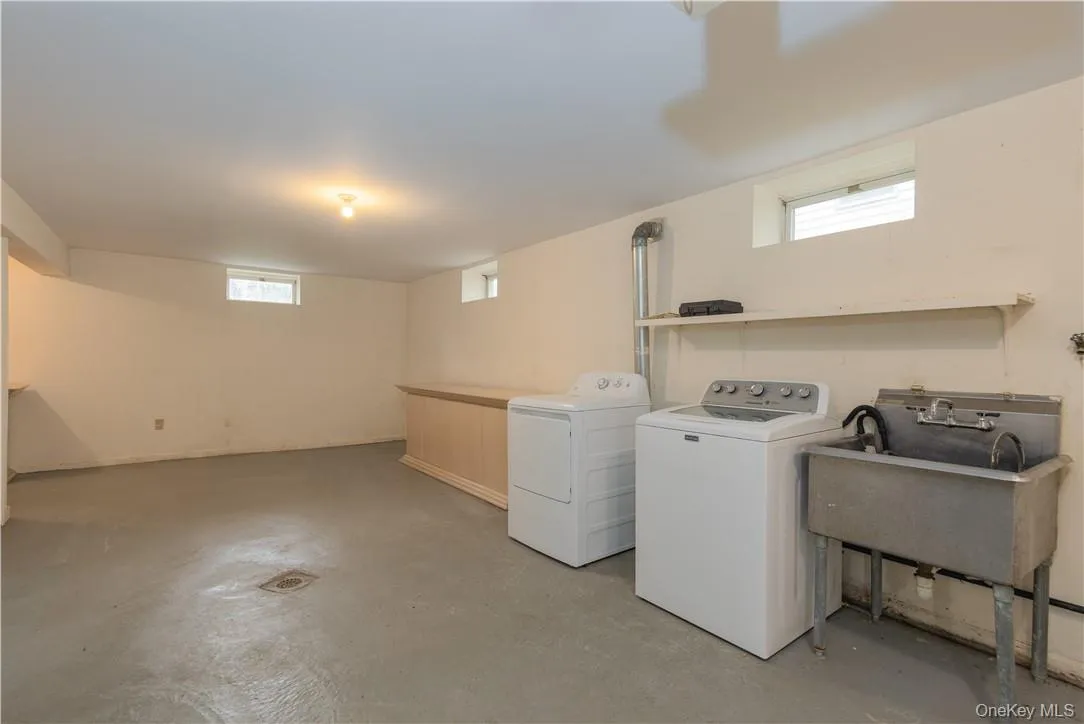 Basement laundry. Basement laundry.