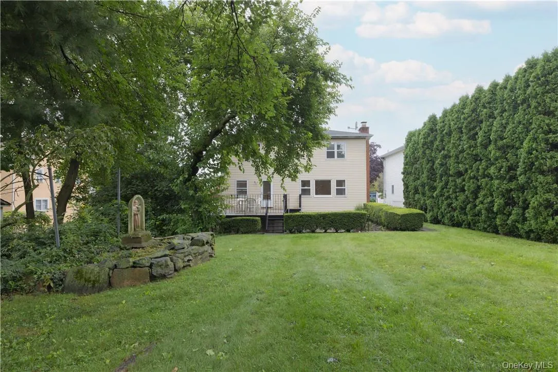 Lush yard. Lush yard.