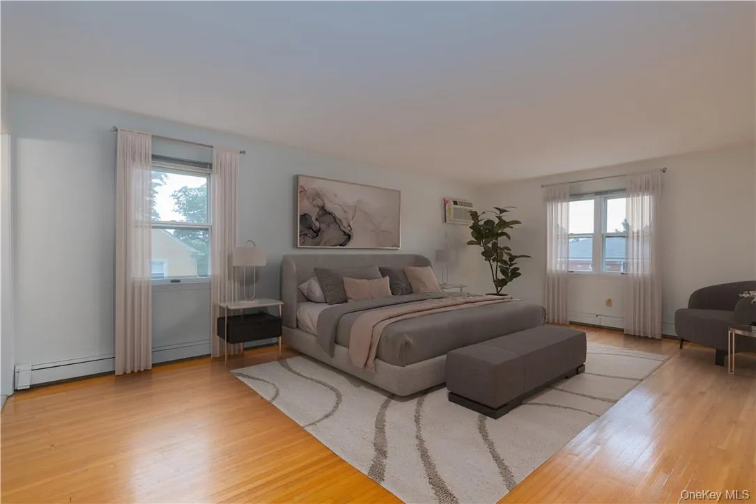 Primary bedroom with digital staging. Primary bedroom with digital staging.