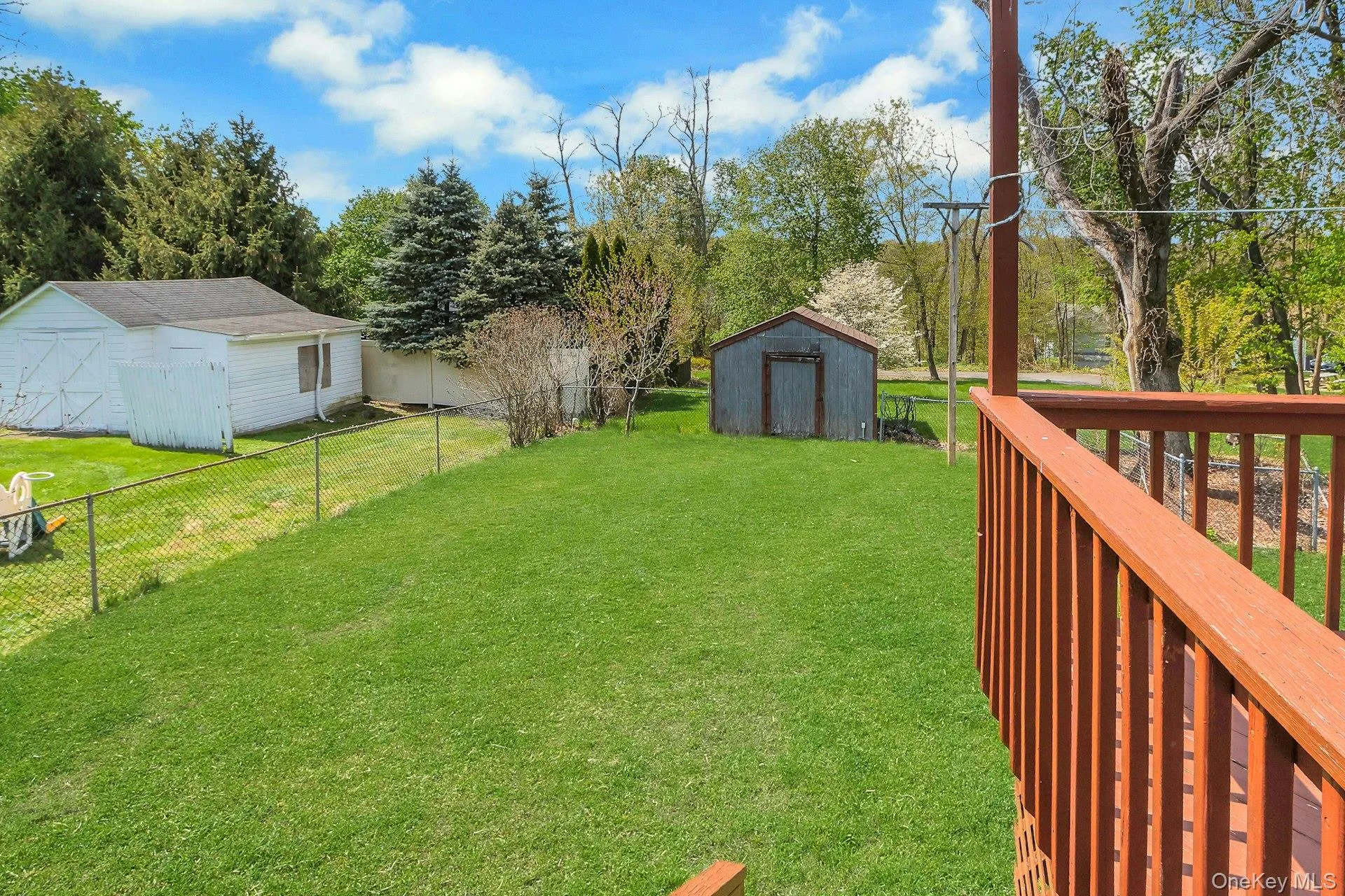 Fenced yard Fenced yard