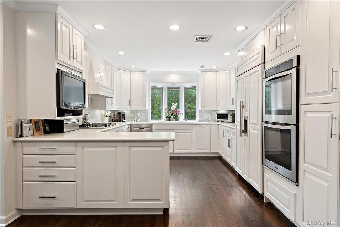 Kitchen with stainless steel appliances Kitchen with stainless steel appliances