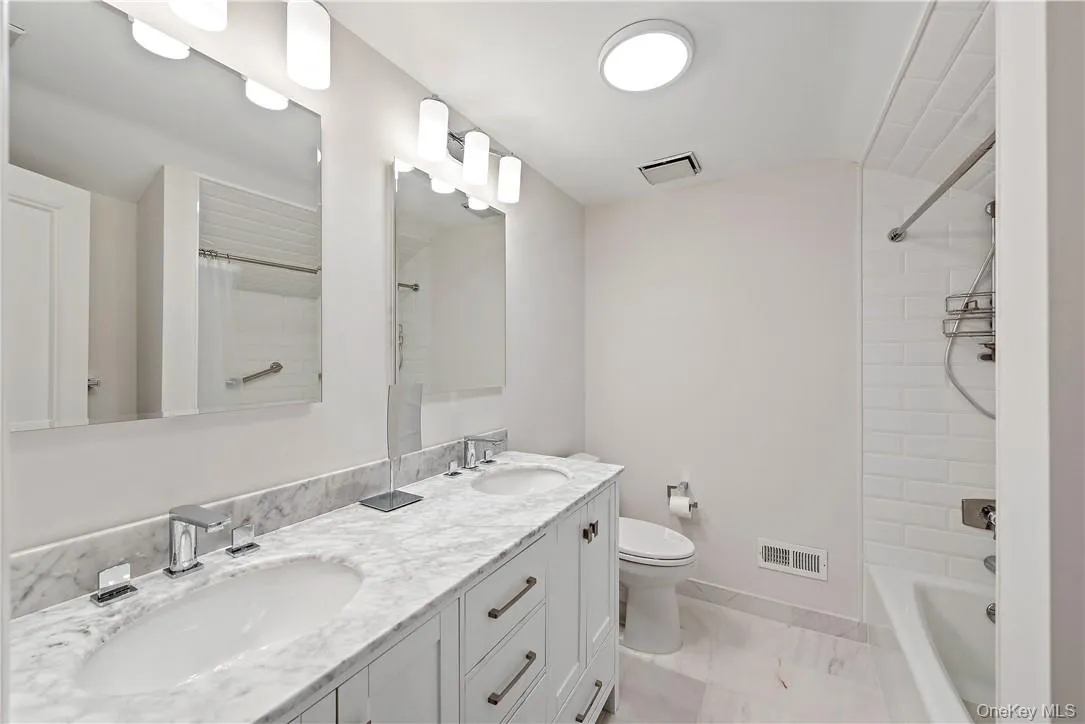 Hall Bathroom with double vanity Hall Bathroom with double vanity