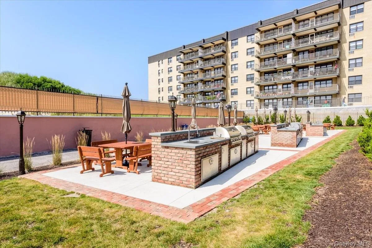 View of home's community with a patio area and an outdoor kitchen View of home's community with a patio area and an outdoor kitchen