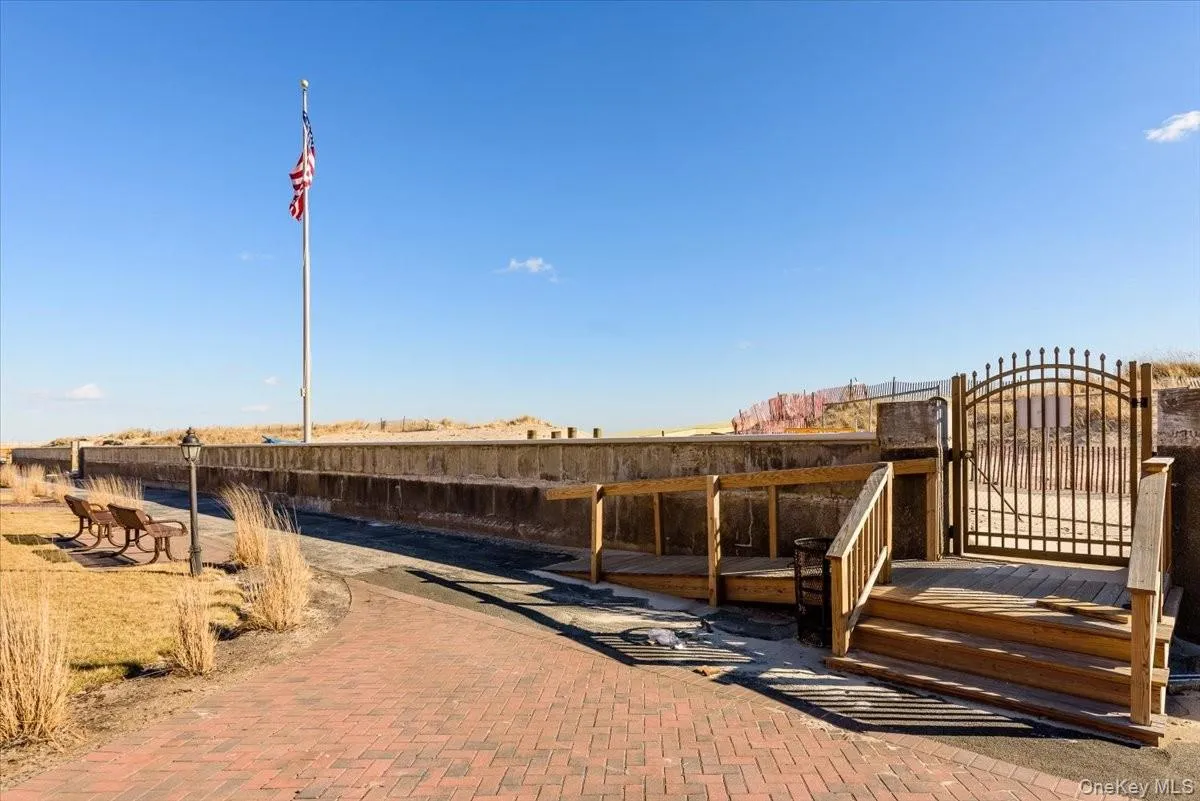 View of patio / terrace with a gate View of patio / terrace with a gate