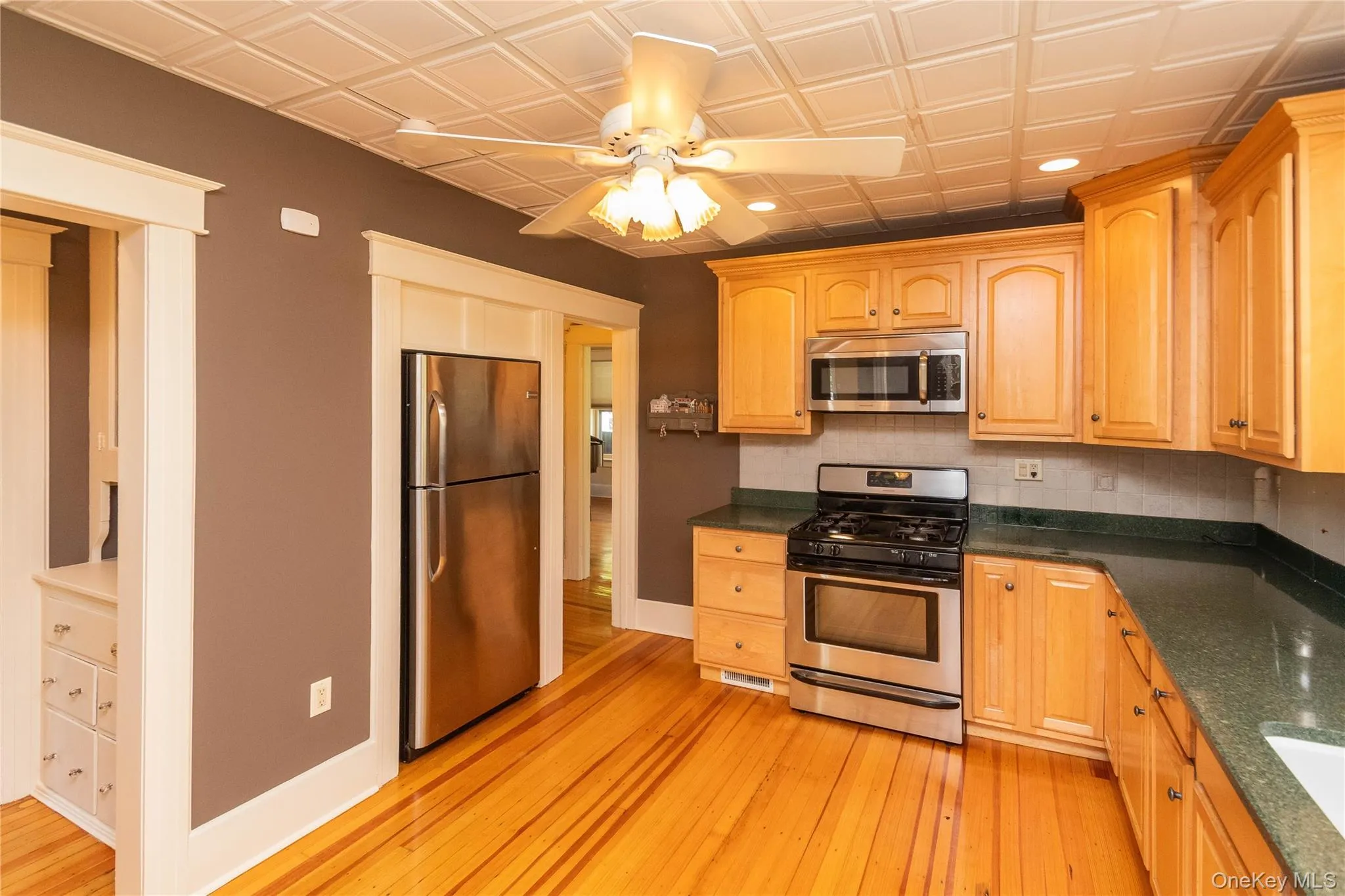 Kitchen with stainless steel appliances Kitchen with stainless steel appliances