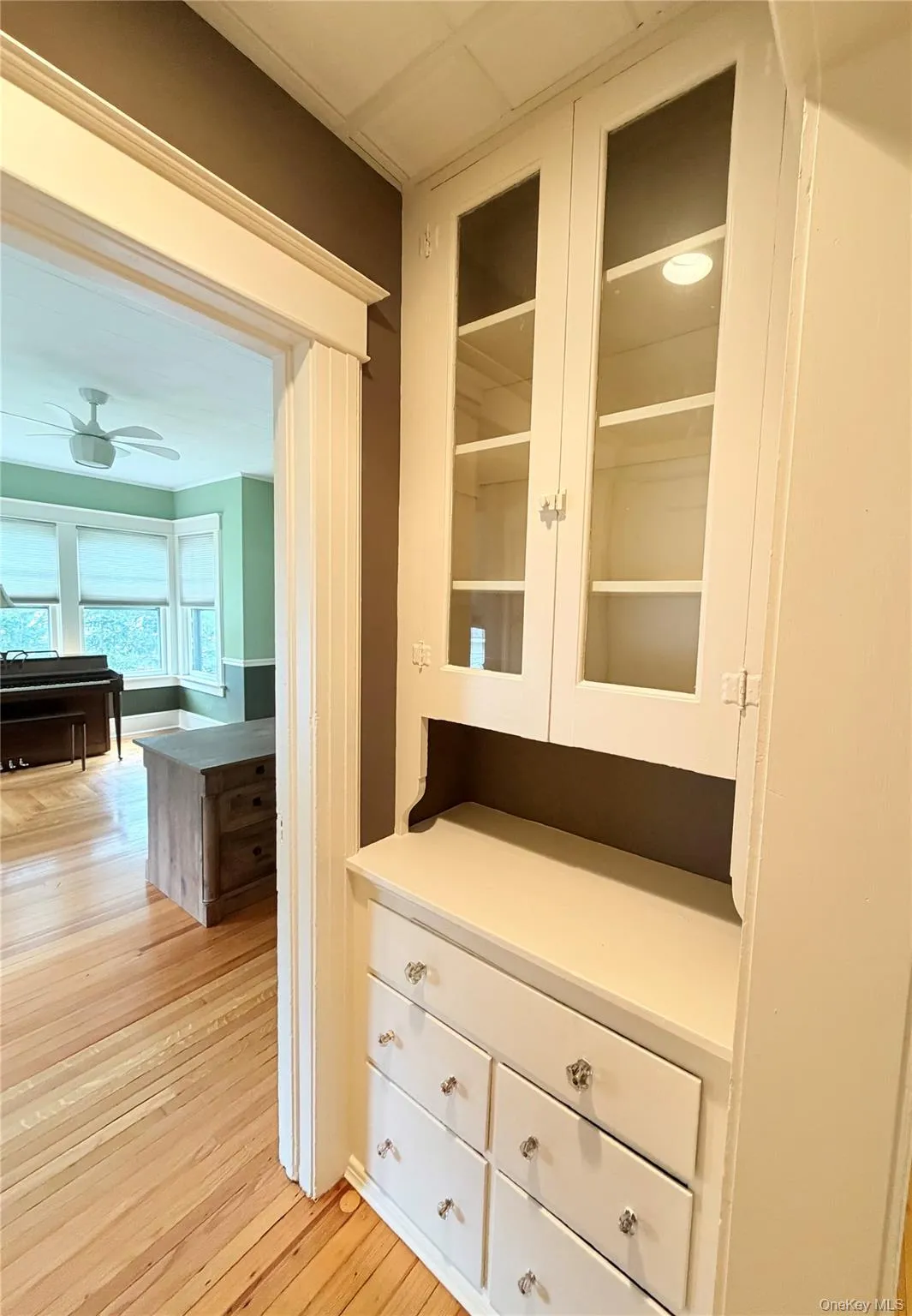 Charming pantry/breakfront between kitchen to office Charming pantry/breakfront between kitchen to office