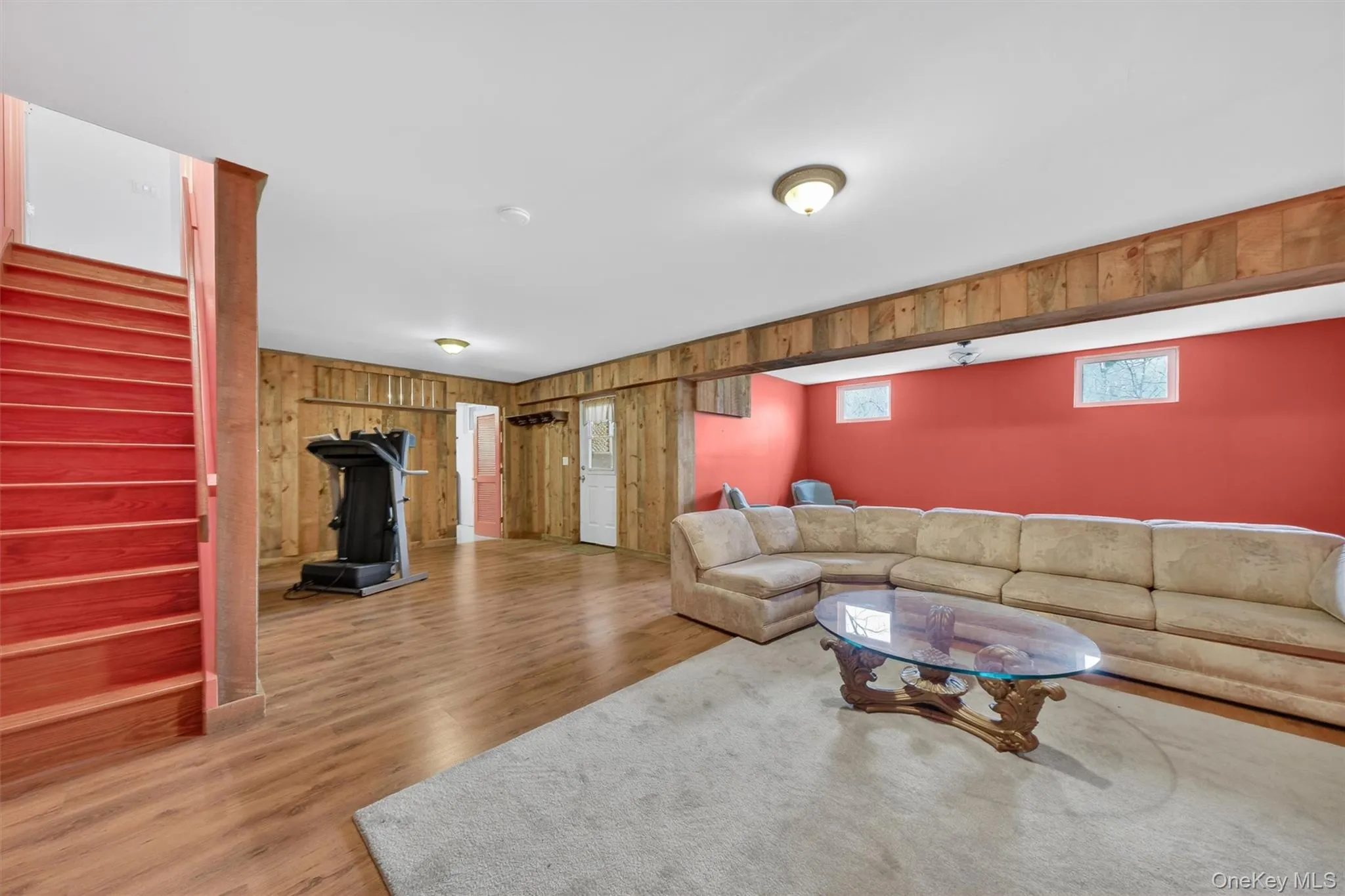 Large finished basement. Other room that had been used as a Bedroom is not shown. Now all finished space. Large finished basement. Other room that had been used as a Bedroom is not shown. Now all finished space.