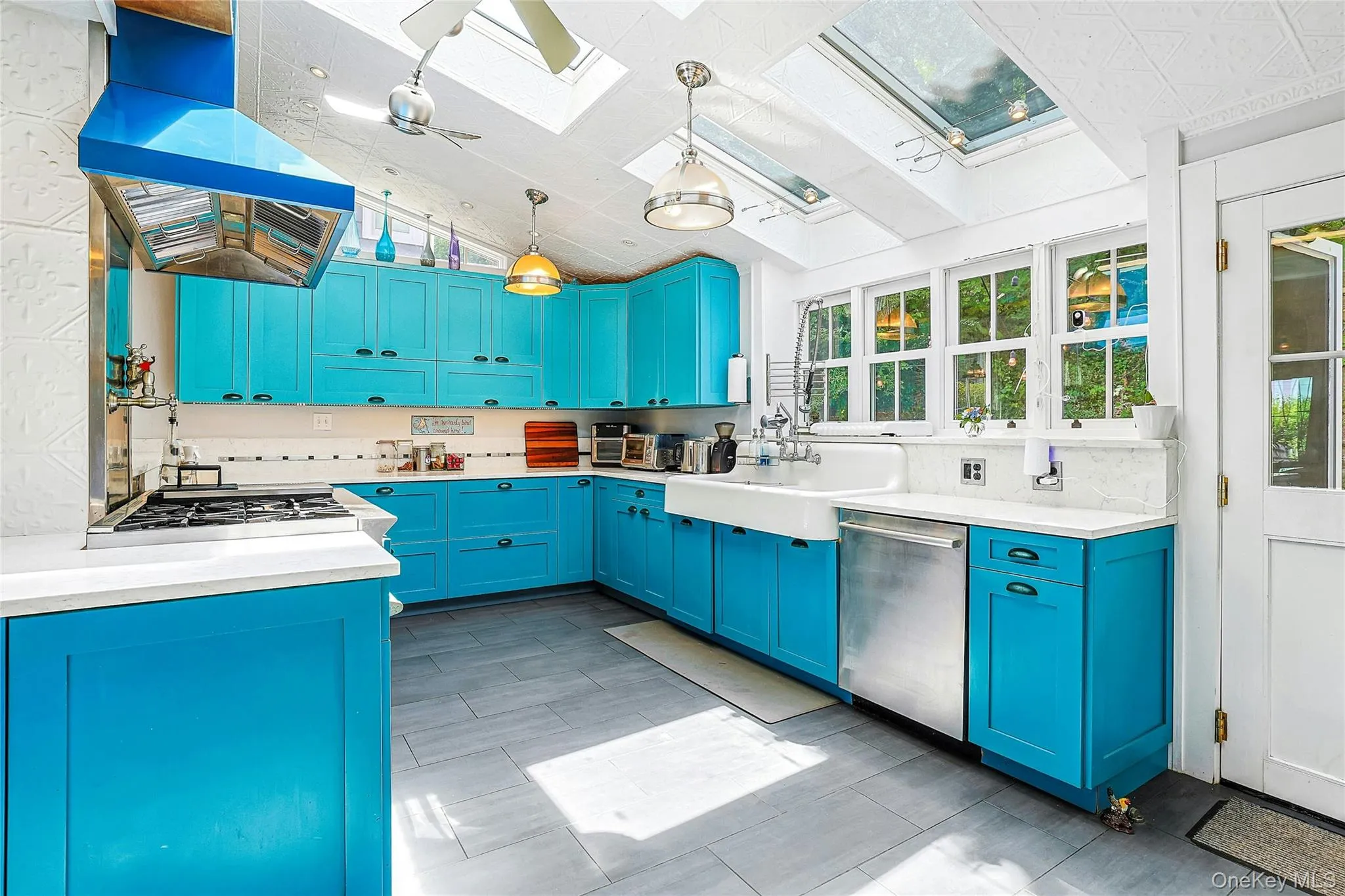 sun flooded kitchen with skylights sun flooded kitchen with skylights