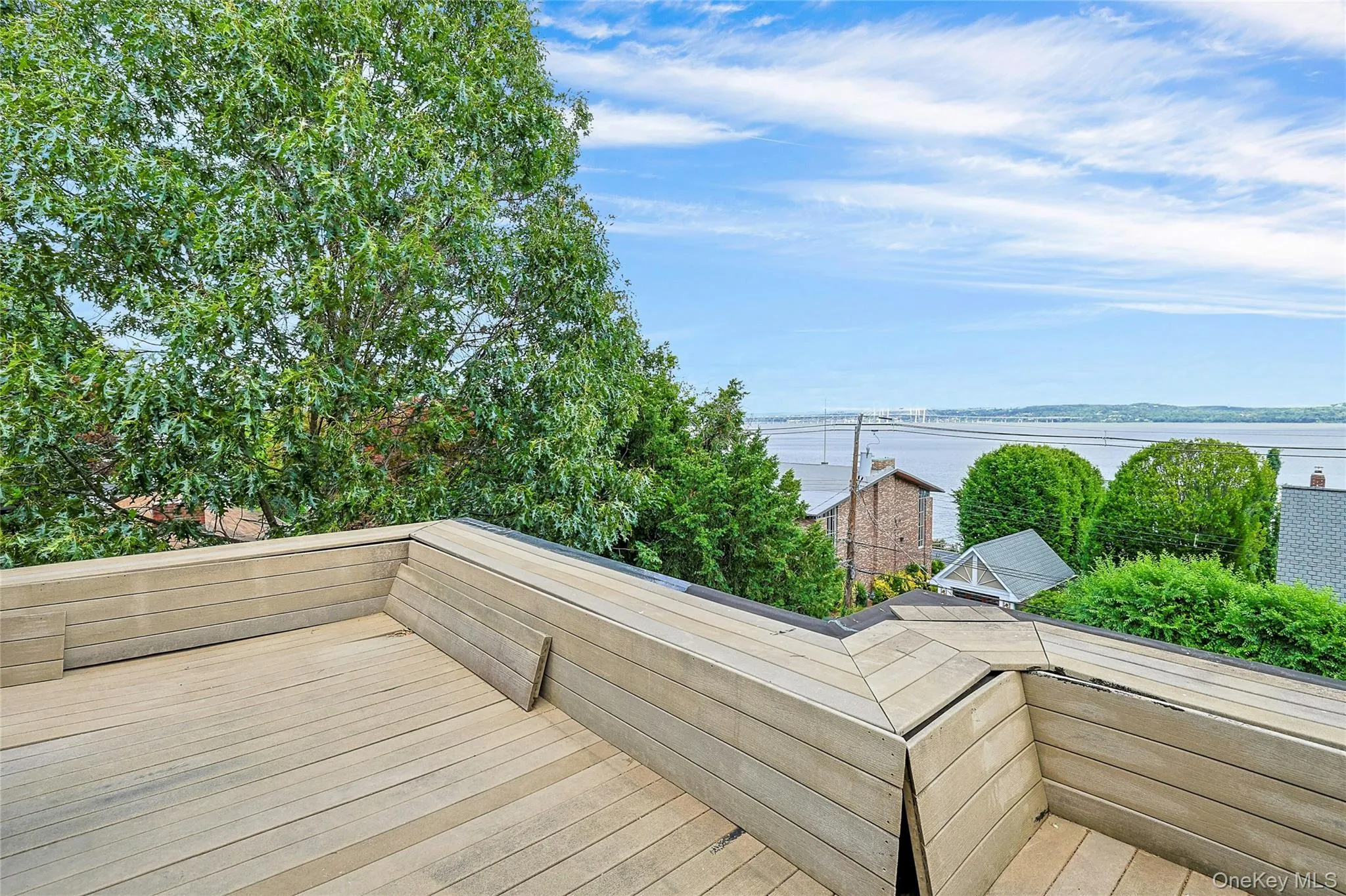 deck with unobstructed river and bridge views deck with unobstructed river and bridge views