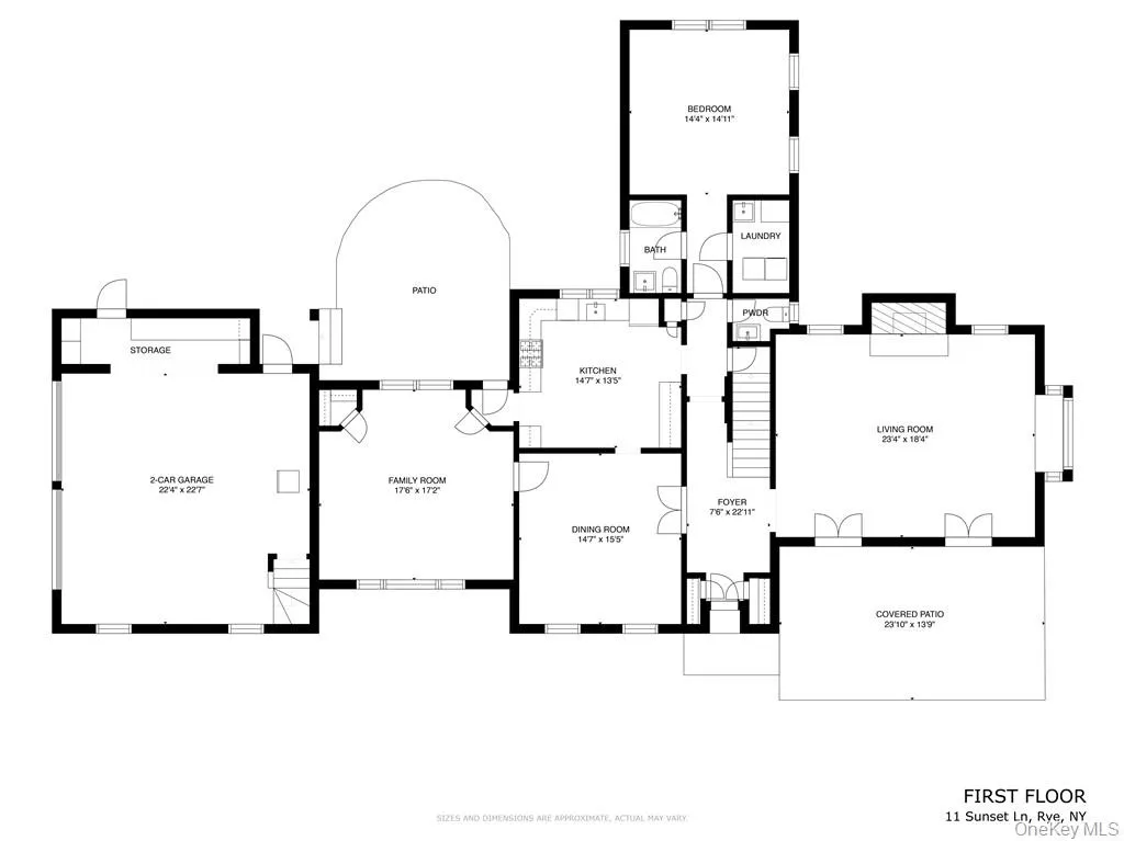 First Floor, terraces and two car garage First Floor, terraces and two car garage