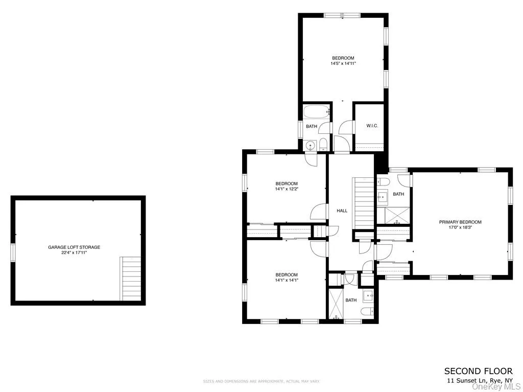 Second Floor and storage area over the garage Second Floor and storage area over the garage